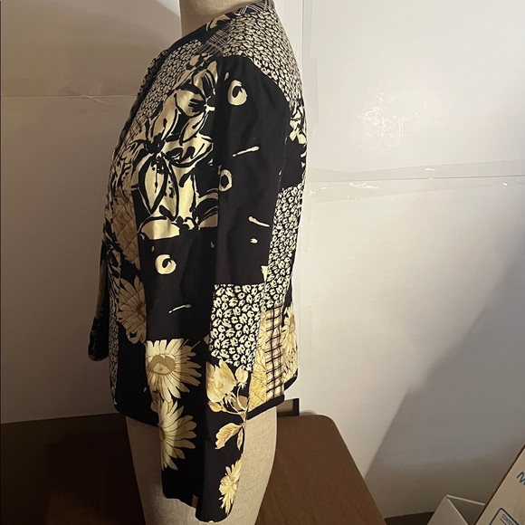 😄Joseph Ribkoff patchwork floral geometric jacket - Picture 5 of 7